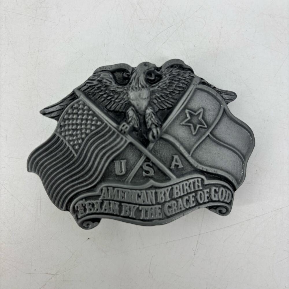 Great American Belt Buckle Texas by The Grace of God Pewter Western